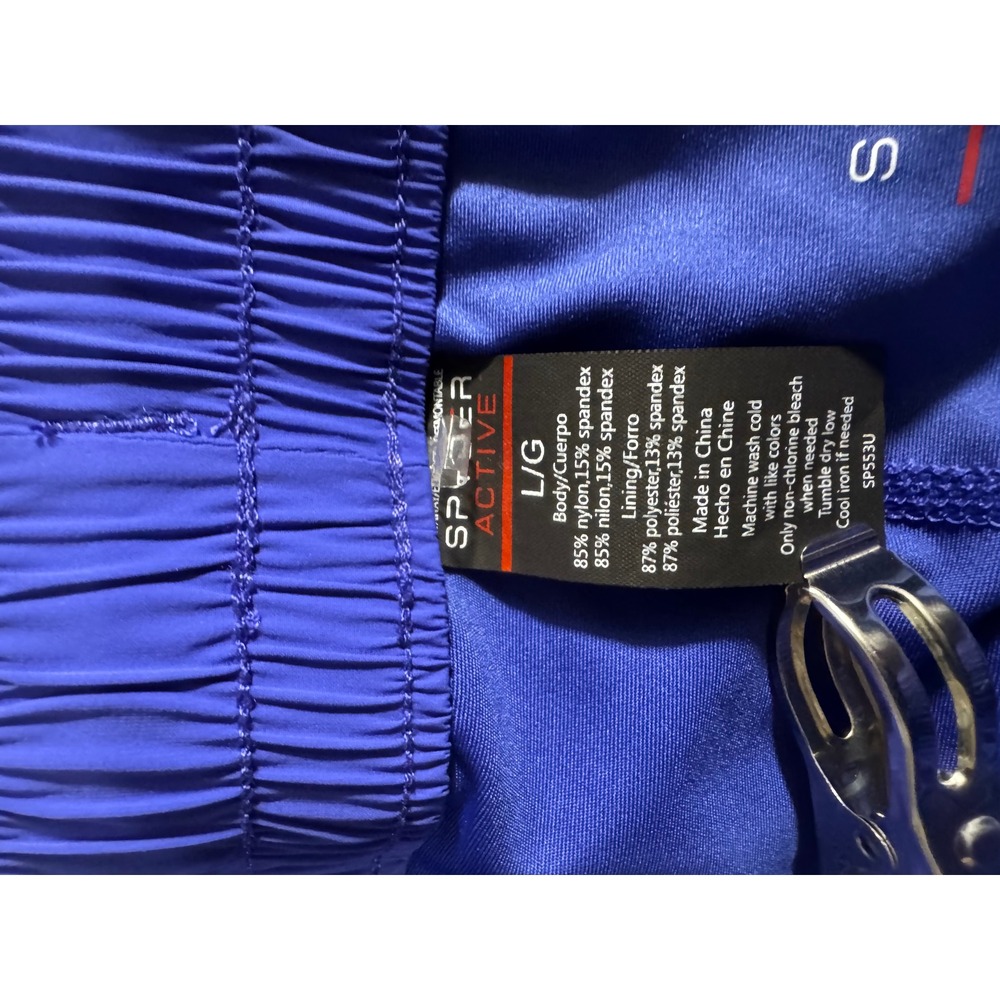 Spyder Womens Royal Blue 2-in-1 Running Athletic Shorts Drawstring Pockets 3in - Picture 11 of 13